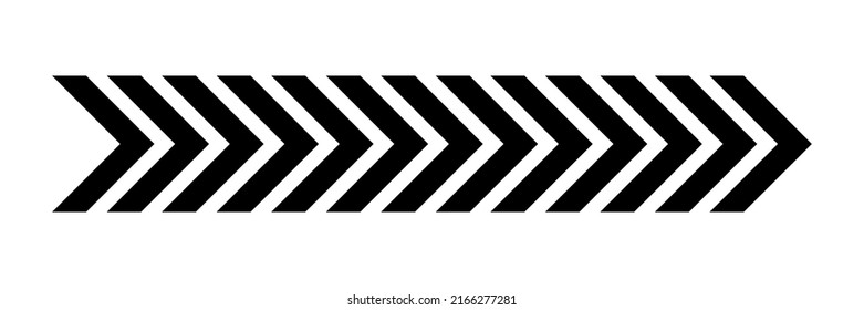 Arrow chevron symbol. Black arrows symbols set. Blend effect. Vector isolated on white.