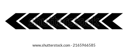Arrow chevron symbol. Black arrows symbols set. Blend effect. Vector isolated on white.