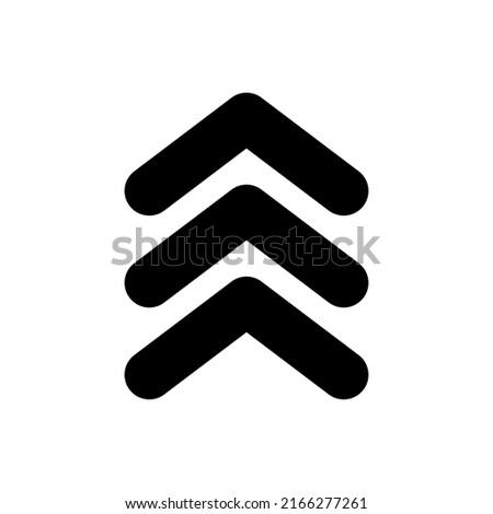 Arrow chevron symbol. Black arrows symbols set. Blend effect. Vector isolated on white.