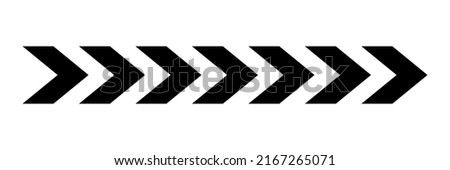 Arrow chevron symbol. Black arrows symbols set. Blend effect. Vector isolated on white.