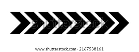 Arrow chevron symbol. Black arrows symbols set. Blend effect. Vector isolated on white.