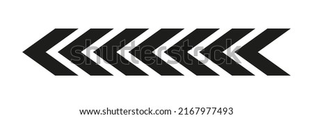 Arrow chevron symbol. Black arrows symbols set. Blend effect. Vector isolated on white.