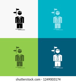 Arrow, choice, choose, decision, direction Icon Over Various Background. glyph style design, designed for web and app. Eps 10 vector illustration
