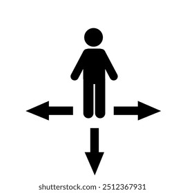 arrow, choice, concept, decision, direction, guidance, solution, symbol