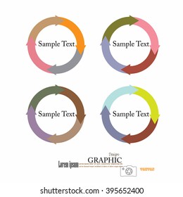 arrow circle .circular arrow.arrow colorful. Circle.vector Illustration .