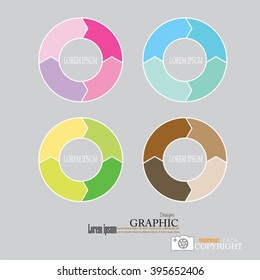 arrow circle .circular arrow.arrow colorful. Circle.vector Illustration .