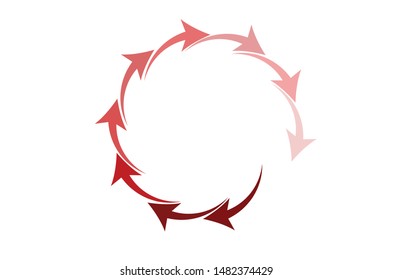 arrow circle creative design vector and loading arrow 