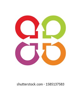 Arrow with circle for design inspiration - Vector