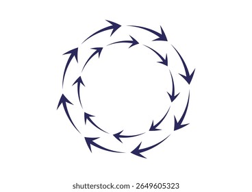 Arrow Circle frame Vector. Arrow Circle Chain Frame Design.