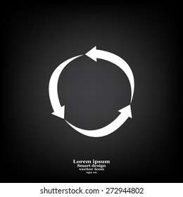 Arrow circle icon - cycle, loop & roundabout signs etc