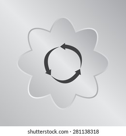 Arrow circle icon - cycle, loop & roundabout signs etc