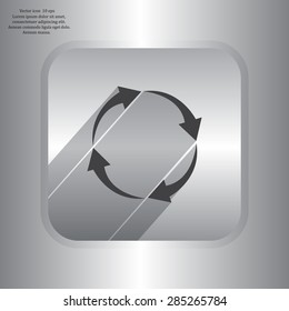 Arrow circle icon - cycle, loop & roundabout signs etc