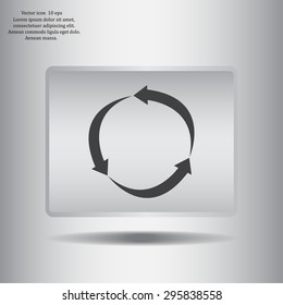 Arrow circle icon - cycle, loop & roundabout signs etc