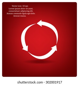 Arrow circle icon - cycle, loop & roundabout signs etc