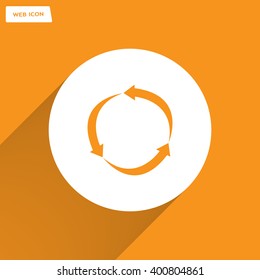 Arrow circle icon - cycle, loop & roundabout signs etc