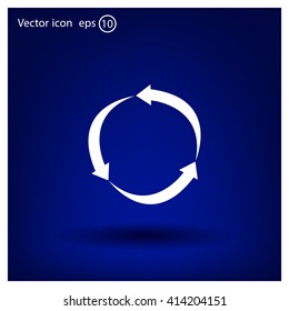 Arrow circle icon - cycle, loop & roundabout signs etc