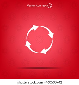 Arrow circle icon - cycle, loop & roundabout signs etc