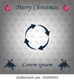 Arrow circle icon - cycle, loop & roundabout signs etc