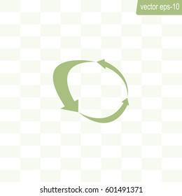 Arrow circle icon - cycle, loop & roundabout signs etc