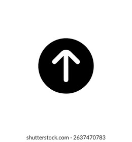 Arrow Up Circle Icon Logo vector icon