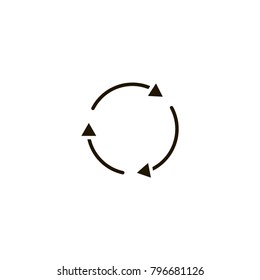arrow circle icon. sign design