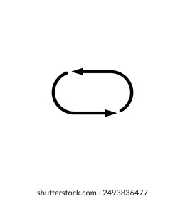 Arrow circle icon vector illustration logo design