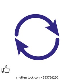 Arrow circle icon vector illustration EPS 10