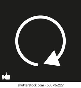 Arrow circle icon vector illustration EPS 10