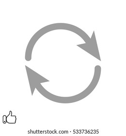 Arrow circle icon vector illustration EPS 10