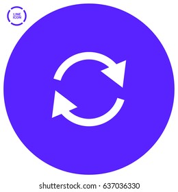 arrow circle line vector icon