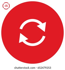 arrow circle line vector icon