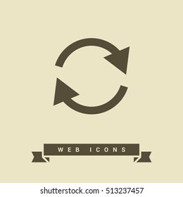 arrow circle linear icon for websites and mobile minimalistic flat design.