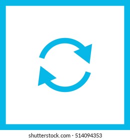 arrow circle linear icon for websites and mobile minimalistic flat design.