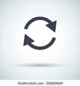 arrow circle linear icon for websites and mobile minimalistic flat design.