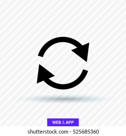arrow circle linear icon for websites and mobile minimalistic flat design.