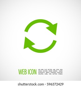 arrow circle linear icon for websites and mobile minimalistic flat design.