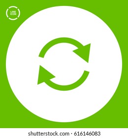 arrow circle linear icon for websites and mobile minimalistic flat design.