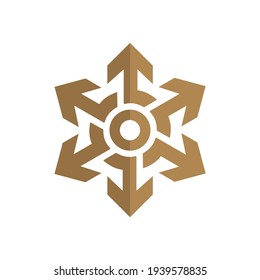 arrow circle logo or icon. EPS 10