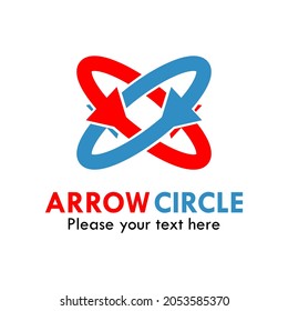 Arrow circle logo template illustration