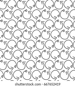 arrow circle pattern doodle