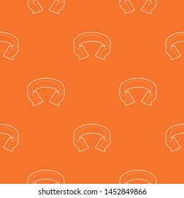 Arrow circle pattern vector orange for any web design best