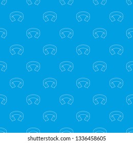 Arrow circle pattern vector seamless blue repeat for any use