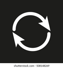 arrow circle, rotation vector icon EPS 10