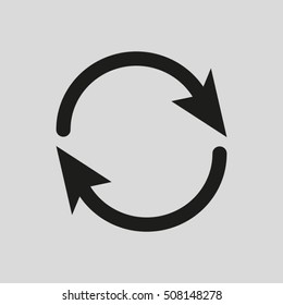 arrow circle, rotation vector icon EPS 10
