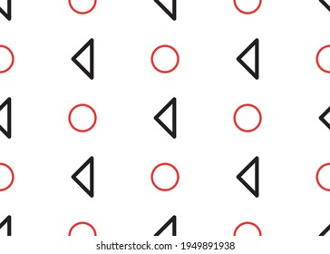 Arrow and circle .Seamless texture. For printing, wrapping paper and fabric design.