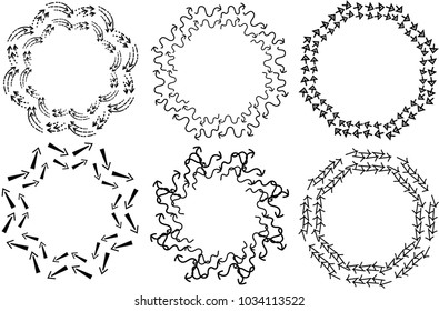 Arrow circle set 1