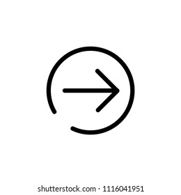 Arrow Circle Ui Modern Simple Vector Icon