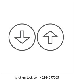 Arrow Circle Up+Down Icon Vector Design