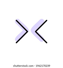 Arrow circular with color shadow vector icon in arrows set