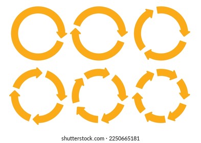 Arrow circular sign. vector illustration